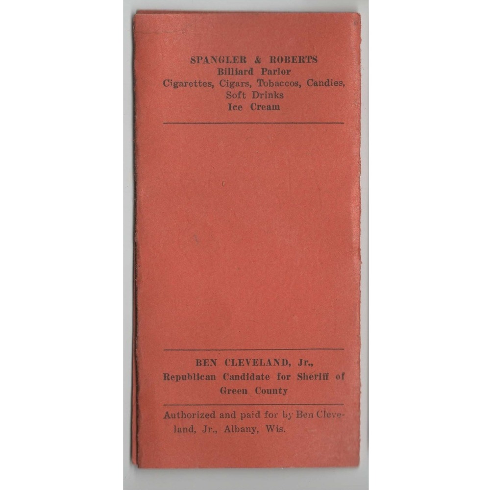 Vtg Information Pocket Directory Albany Wisconsin Bank Billiard Ads - Picture 2 of 2